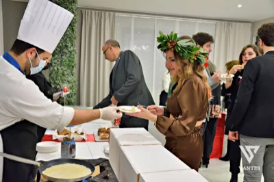 Crepes preparate al momento per laurea